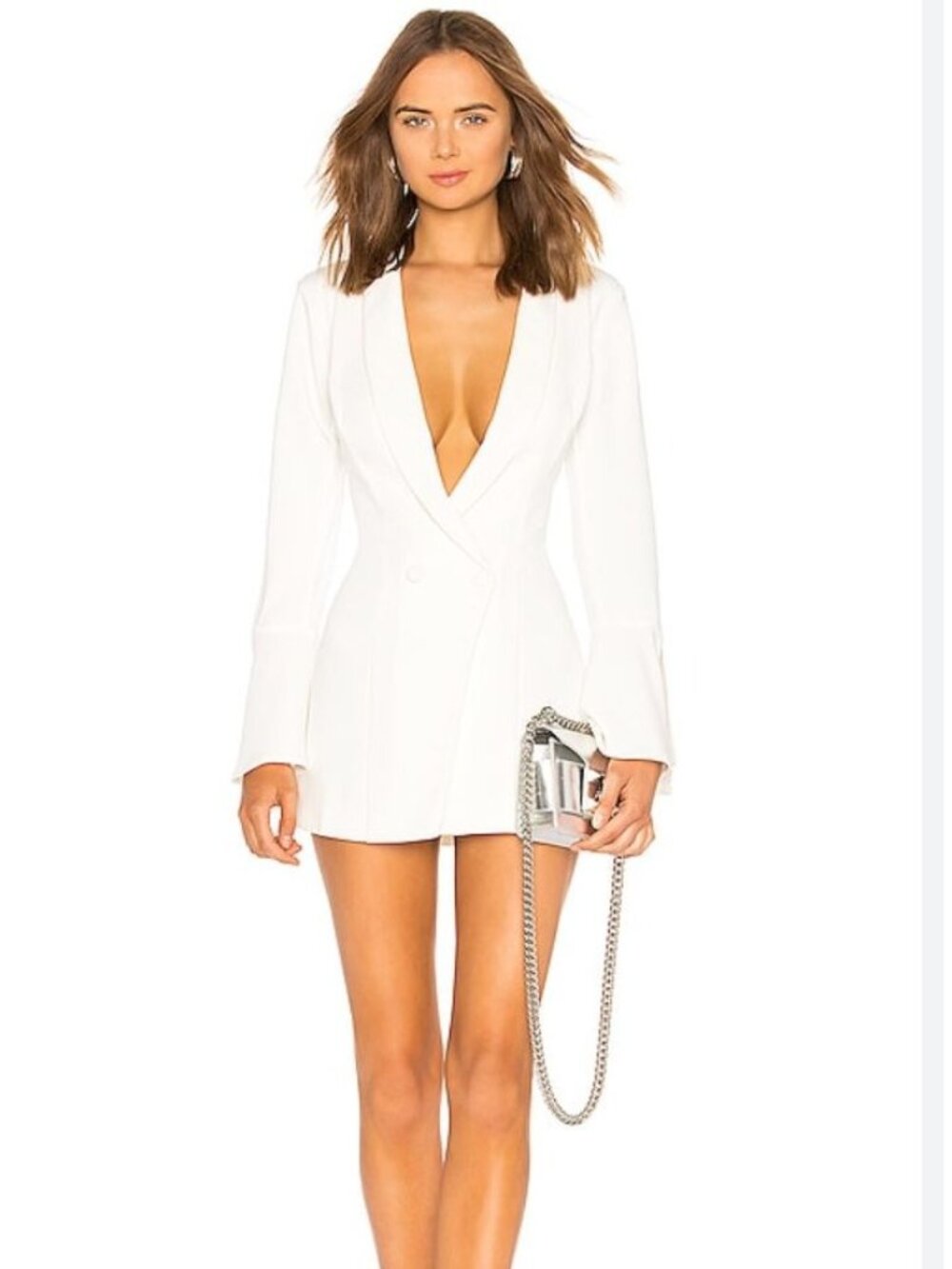 NBD Como La Flor Suit Jacket Dress in Ivory NWT - Size S